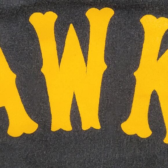 Vintage Reebok Hawks Henley Shirt Large 22x27 IOWA Arch Y2K - Picture 15 of 16